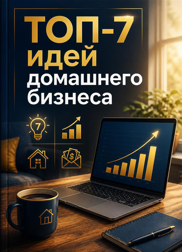 Обложка книги ТОП-7 идей домашнего бизнеса